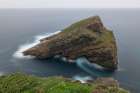 Spain, Cabo Vidio. Sea stack rock formation on shore. Art Print